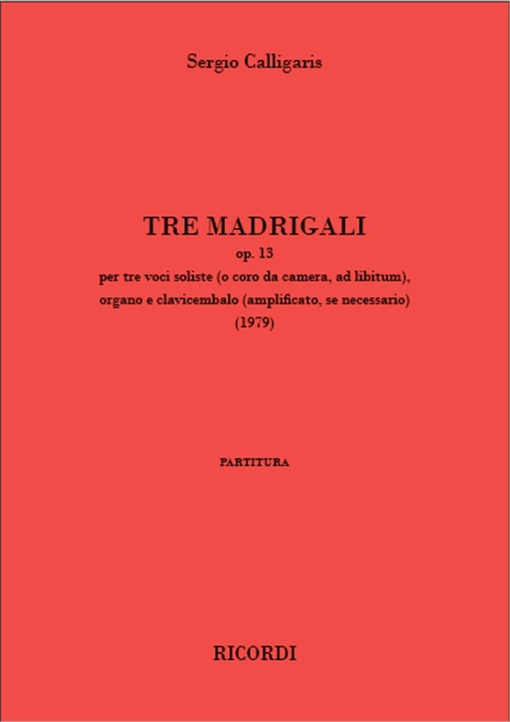 Tre madrigali op. 13